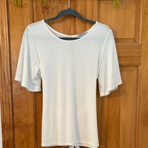 Green Envelope White Blouse